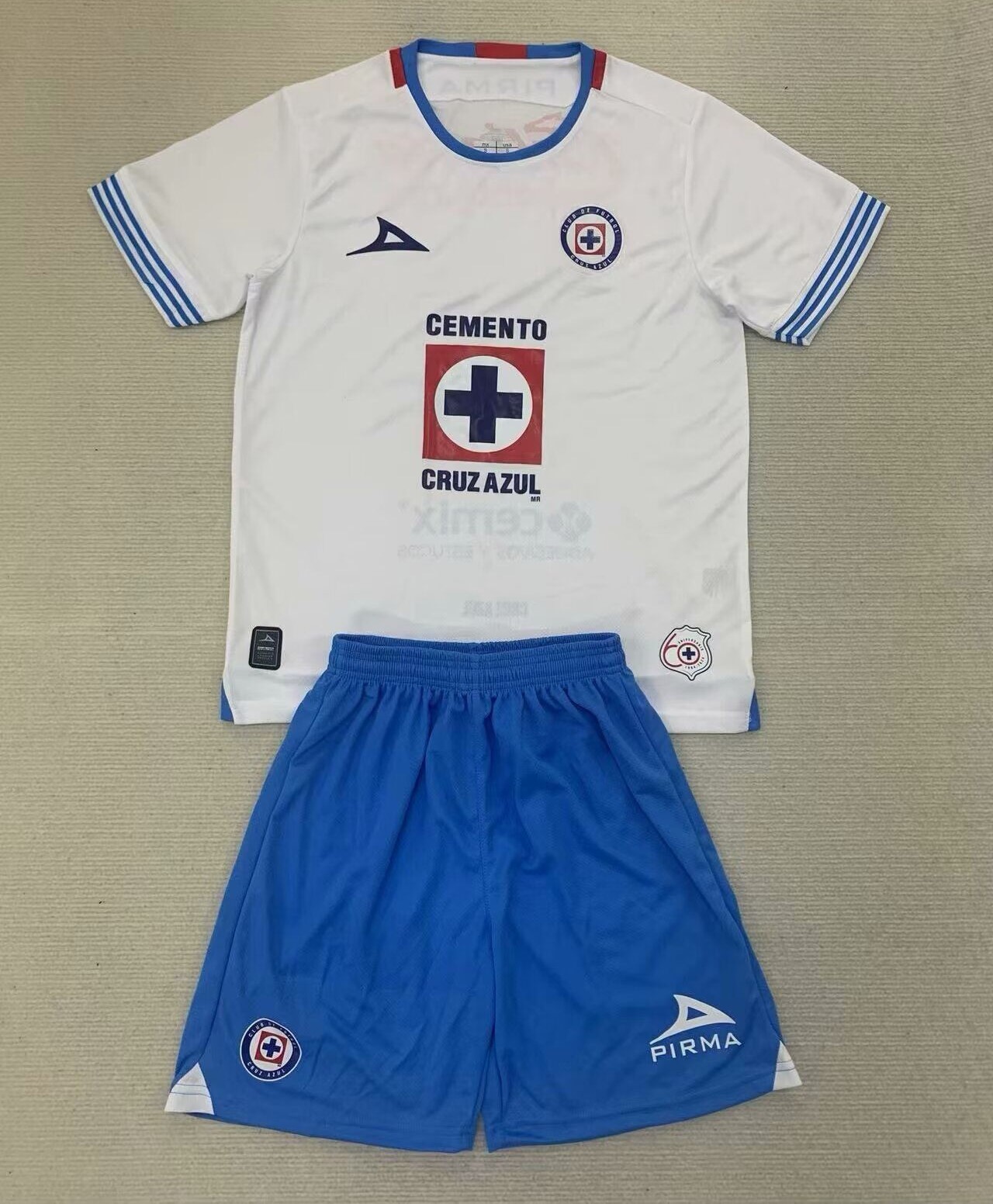 Kids-Cruz Azul 24/25 Away White Soccer Jersey